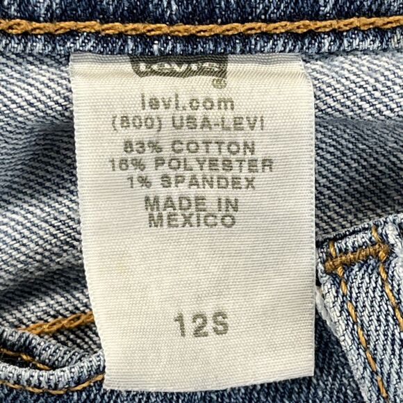 Levis 515 Jeans Womens Size 12 s Blue High Rise Cotton Stretch Bootcut Fit Denim - Picture 14 of 16